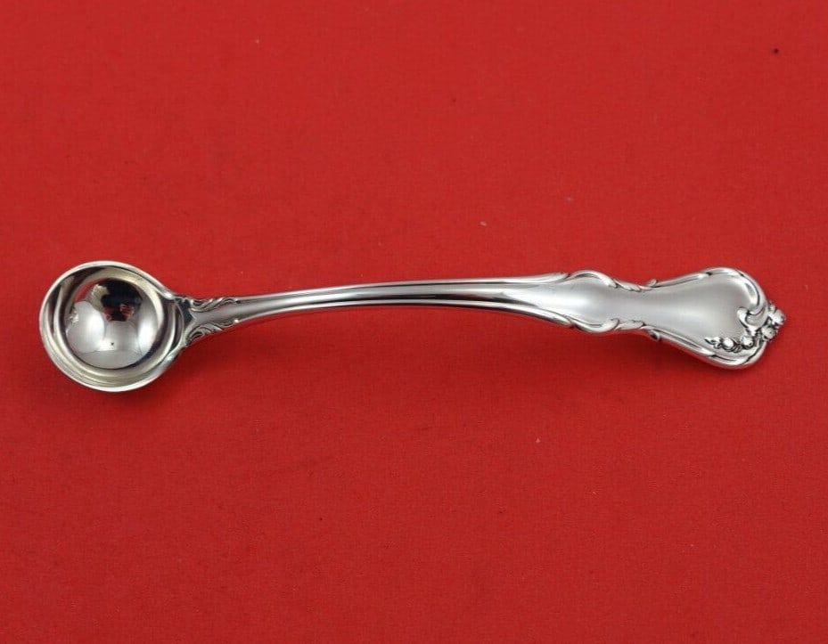 Reed and Barton Rose Cascade Sterling Silver Mustard Ladle 4 3/4" (1 of 2)