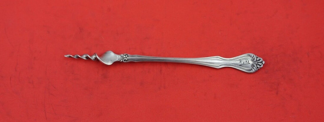 Wallace Hampton Sterling Silver Twisted Butter Pick 5 3/4" Monogrammed (1 of 2)