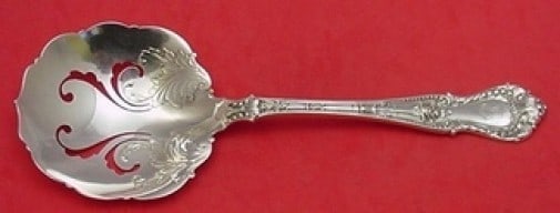 Whiting Dorothy Vernon Sterling Silver Pierced Pea Spoon 8 7/8" (1 of 1)