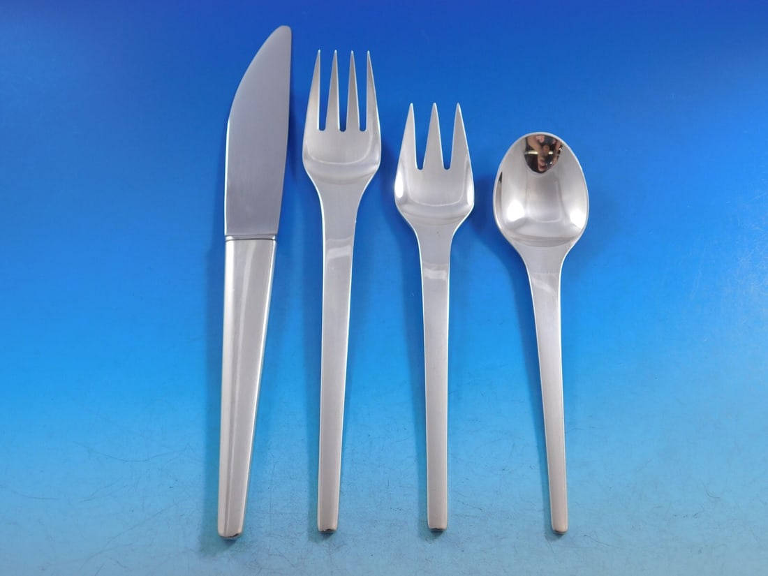 Georg Jensen Caravel Sterling Silver 4-Piece Dinner Set (1 of 2)