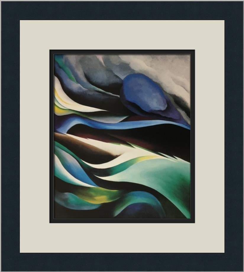 Georgia O'Keeffe From The Lake No.1 Custom Framed Art Print 1982: Georgia O'Keeffe From The Lake No.1 Custom Framed Art Print 1982 Experience the beauty of Georgia O'Keeffe's artwork with this custom framed print of "From The Lake No.1." This medium-sized piece feat