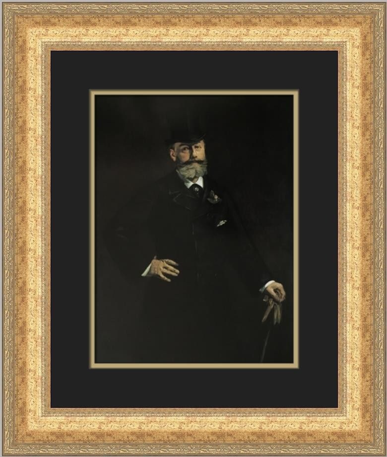 Edouard Manet Portrait of Antonin Proust Custom Framed Print 21x17: Edouard Manet Portrait of Antonin Proust Custom Framed Print 21x17 This custom framed print features Edouard Manet's iconic work, 'Portrait of Antonin Proust.' Measuring 21 in. x 17 in., this medium-s