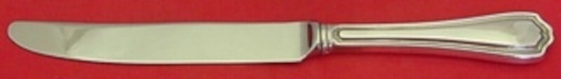 Reed and Barton Hepplewhite Sterling Silver Knife 9 1/4 inches: Reed and Barton Hepplewhite Sterling Silver Knife 9 1/4 inches Experience the elegance of the Hepplewhite pattern by Reed and Barton with this exquisite sterling silver regular knife. Measuring 9 1/4