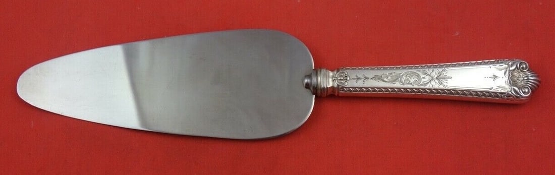 Birks George II Engraved Sterling Silver Cake Server 9 3/4" (1 of 2)