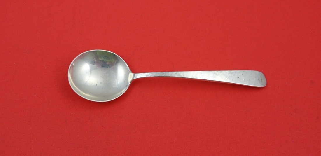 Shreve & Co Old English Sterling Silver Cream Soup Spoon 6in (1 of 2)