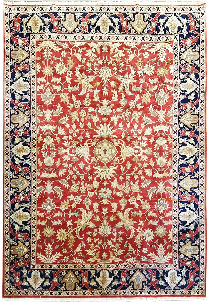 9 x 12 Handwoven Antique Red Black Jaipur Area Rug: 9 x 12 Handwoven Antique Red Black Jaipur Area Rug Free continental US Shipping Enhance your living space with the 9 x 12 Calm Antique Red Black Jaipur Rug, a perfect blend of traditional Indian craft
