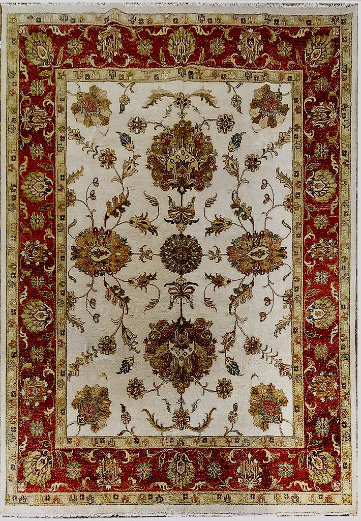 9 x 13 Handmade Wool Area Rug Traditional Antique Design India (1 of 9)