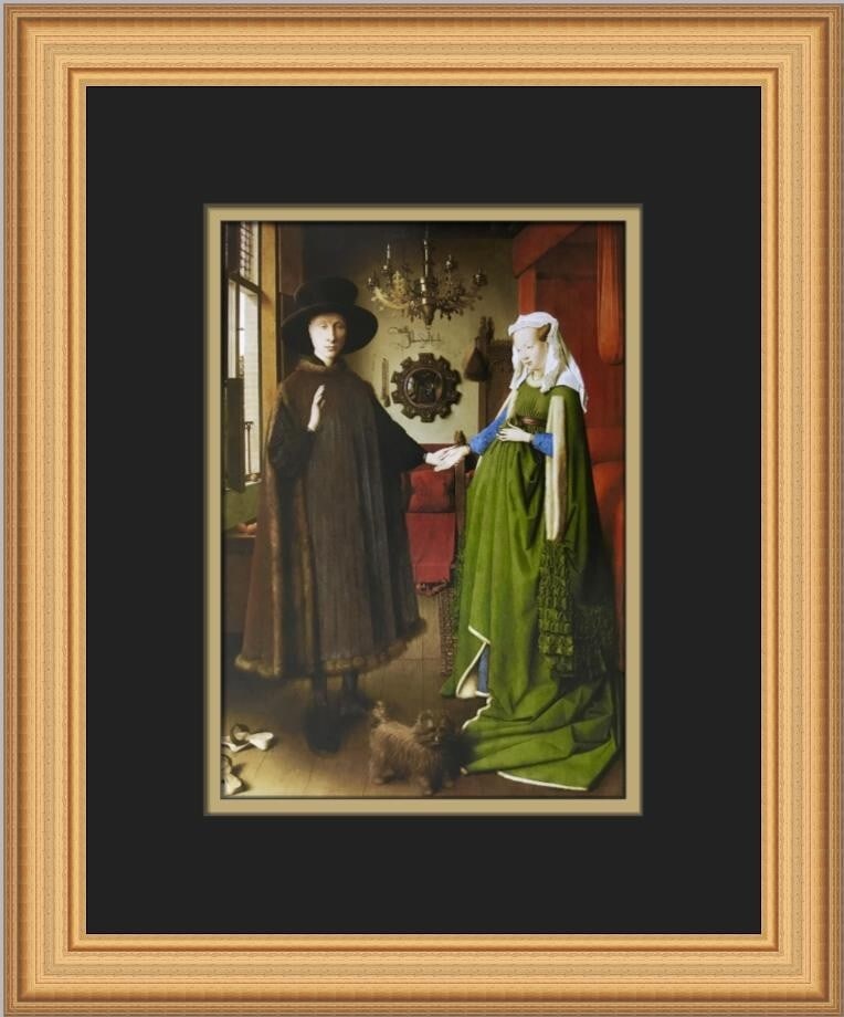 Jan Van Eyck The Arnolfini Marriage Custom Framed Art Print (1 of 2)