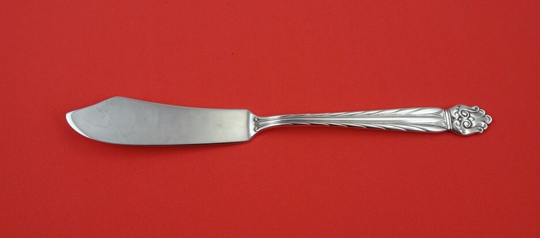 National Intermezzo Sterling Silver Master Butter Spreader 7 Inch Knife: National Intermezzo Sterling Silver Master Butter Spreader 7 Inch Knife This exquisite Master Butter Spreader from the Intermezzo pattern by National is crafted from high-quality sterling silver. The