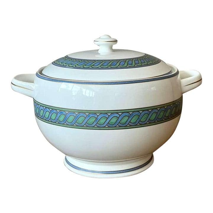 Torsada Pattern China Vegetable Server with Lid by Christofle (1 of 6)