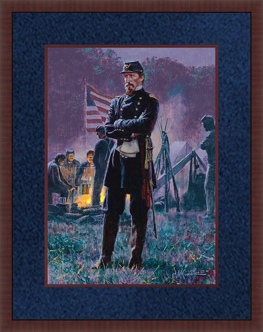 Mort Kunstler Signed Limited Edition General Winfield S Hancock Framed Print with COA: Mort Kunstler Signed Limited Edition General Winfield S Hancock Framed Print with COA This beautifully framed print features the esteemed artwork titled 'General Winfield S. Hancock' by renowned artis