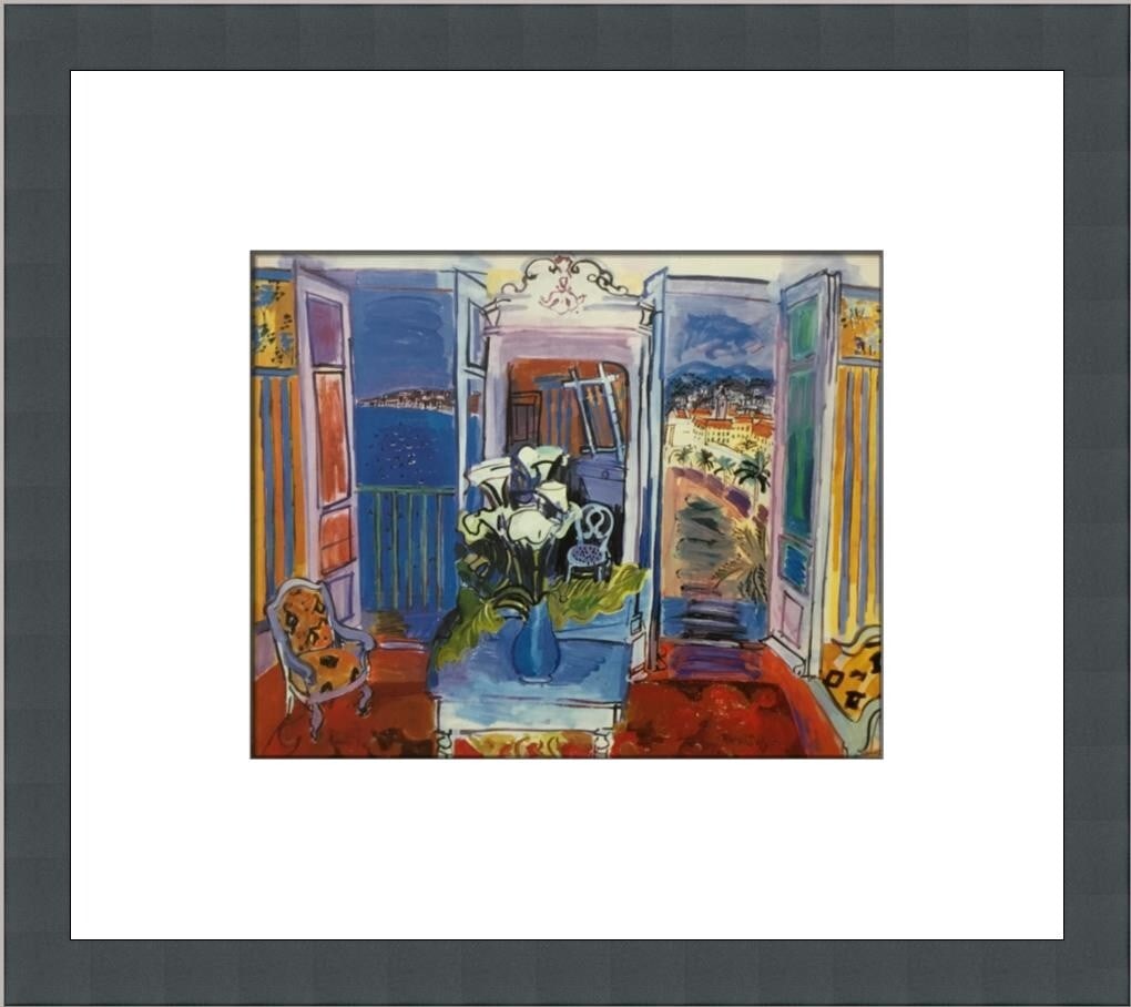 Raoul Duffy Interior with Open Windows Framed Print 1997 Abstract Impressionism: Raoul Duffy Interior with Open Windows Framed Print 1997 Abstract Impressionism Enhance your space with this captivating print titled "Interior with Open Windows" by renowned artist Raoul Duffy. This