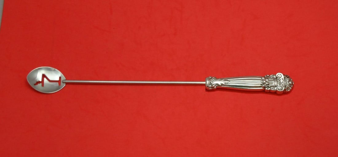 Towle Georgian Sterling Silver Martini Spoon Custom Made 10 Inches: Towle Georgian Sterling Silver Martini Spoon Custom Made 10 Inches This exquisite Georgian by Towle martini spoon features a sterling silver hollow handle complemented by a durable stainless steel imp