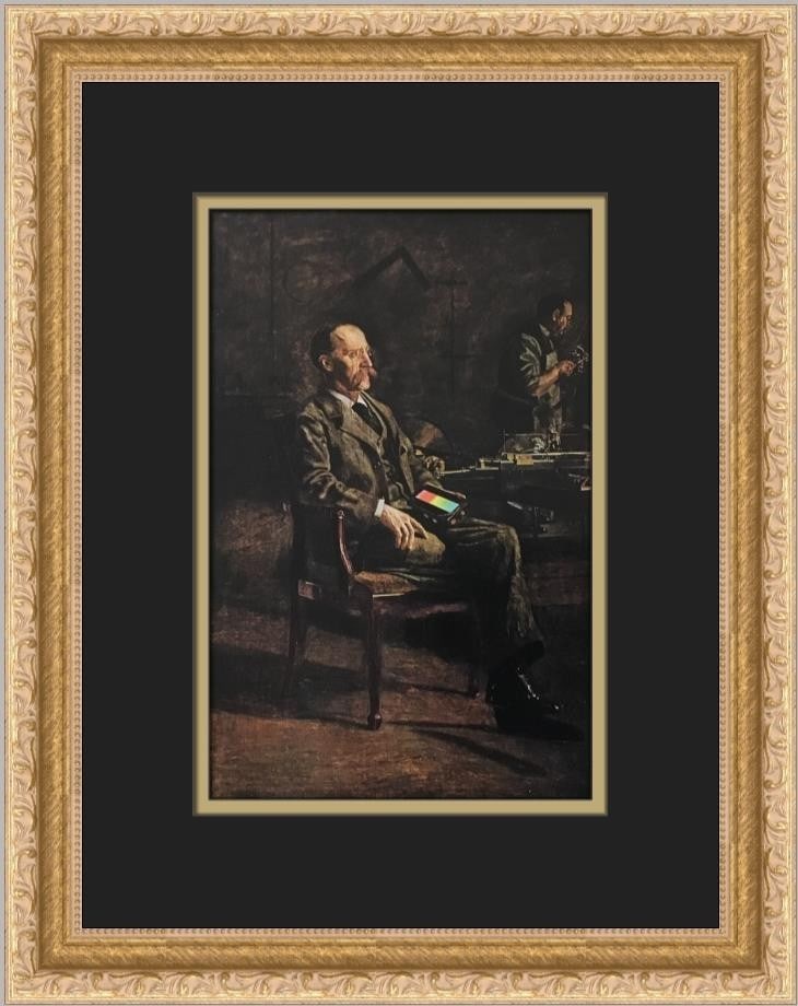 Thomas Eakins Professor Henry A Rowland Framed Print 12 x 14: Thomas Eakins Professor Henry A Rowland Framed Print 12 x 14 This exquisite custom framed print features the artwork of Thomas Eakins, depicting Professor Henry A. Rowland. Measuring 14 in. by 12 in.,
