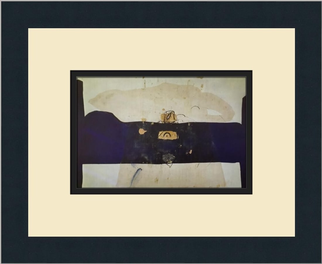 Antoni Tapies The Blue Bed Custom Framed Art Print 11 x 13: Antoni Tapies The Blue Bed Custom Framed Art Print 11 x 13 Enhance your art collection with this custom framed print of "The Blue Bed" by renowned artist Antoni Tapies. This medium-sized print, measur