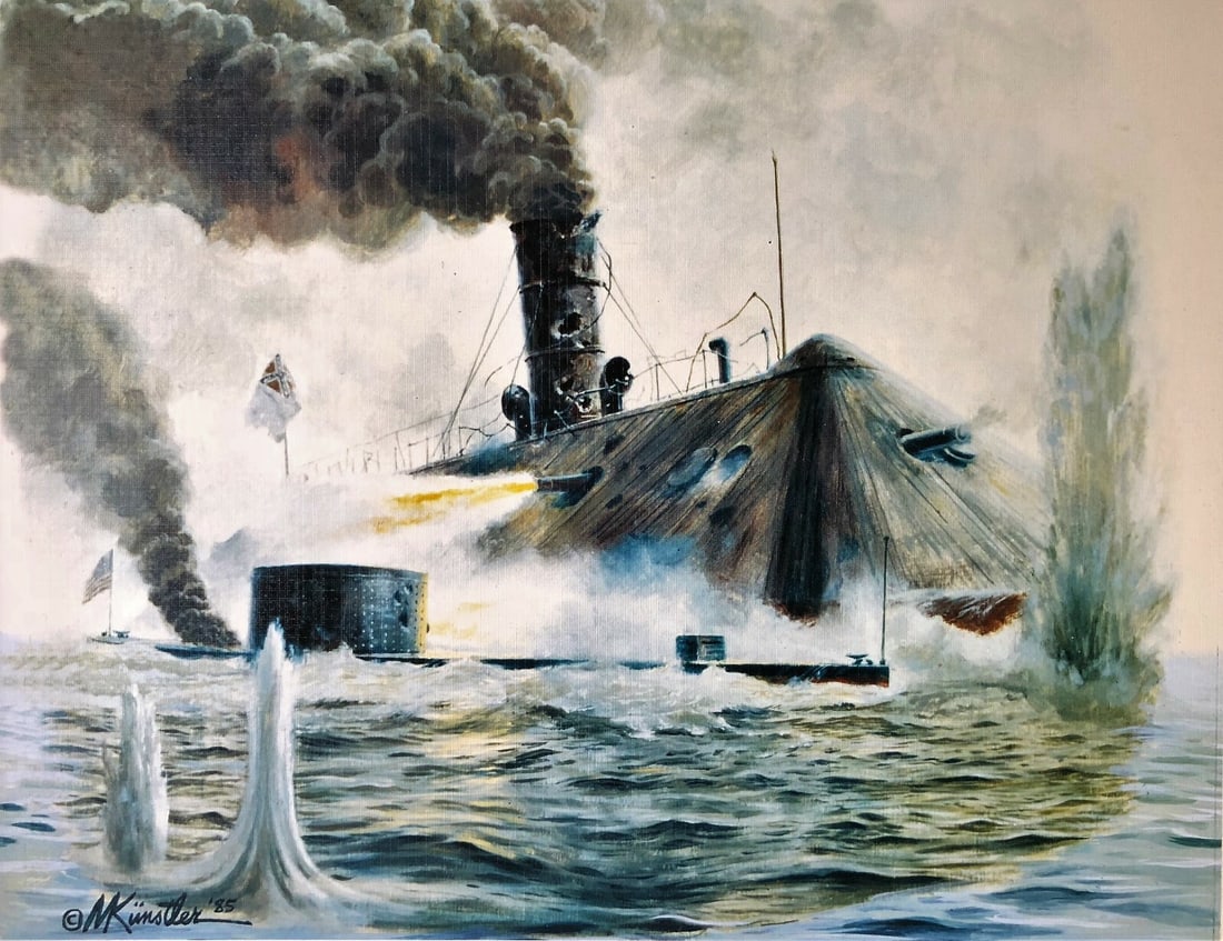 Mort Kunstler The Monitor and the Merrimack Print Custom Framed 15x18: Mort Kunstler The Monitor and the Merrimack Print Custom Framed 15x18 This stunning print titled "The Monitor and the Merrimack" by Mort Kunstler captures a pivotal moment from the Civil War, showcase