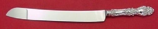 Wallace Lucerne Sterling Silver Wedding Cake Knife Custom 12 Inch: Wallace Lucerne Sterling Silver Wedding Cake Knife Custom 12 Inch Elevate your celebrations with this exquisite wedding cake knife from the Lucerne pattern by Wallace. Crafted with a sterling silver h