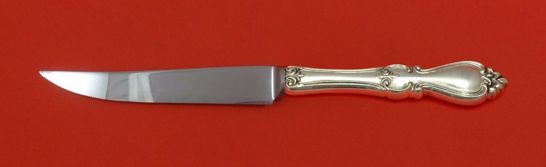Towle Queen Elizabeth I Sterling Silver Steak Knife 8.5 Custom Serrated (1 of 2)