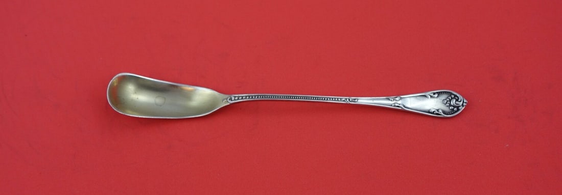 Towle Rustic Sterling Silver Horseradish Scoop 5 3/4 Inch Gold Wash: Towle Rustic Sterling Silver Horseradish Scoop 5 3/4 Inch Gold Wash This exquisite Rustic by Towle Sterling Silver Horseradish Scoop is a beautifully crafted serving piece from the 1850-1899 era. Feat