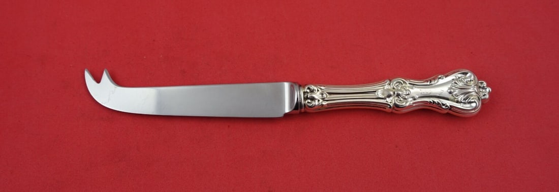 Frank Smith Federal Cotillion Sterling Silver Cheese Knife 7 5/8 in: Frank Smith Federal Cotillion Sterling Silver Cheese Knife 7 5/8 in This exquisite cheese knife from the Federal Cotillion pattern, crafted by Frank Smith, showcases an elegant design in sterling silv