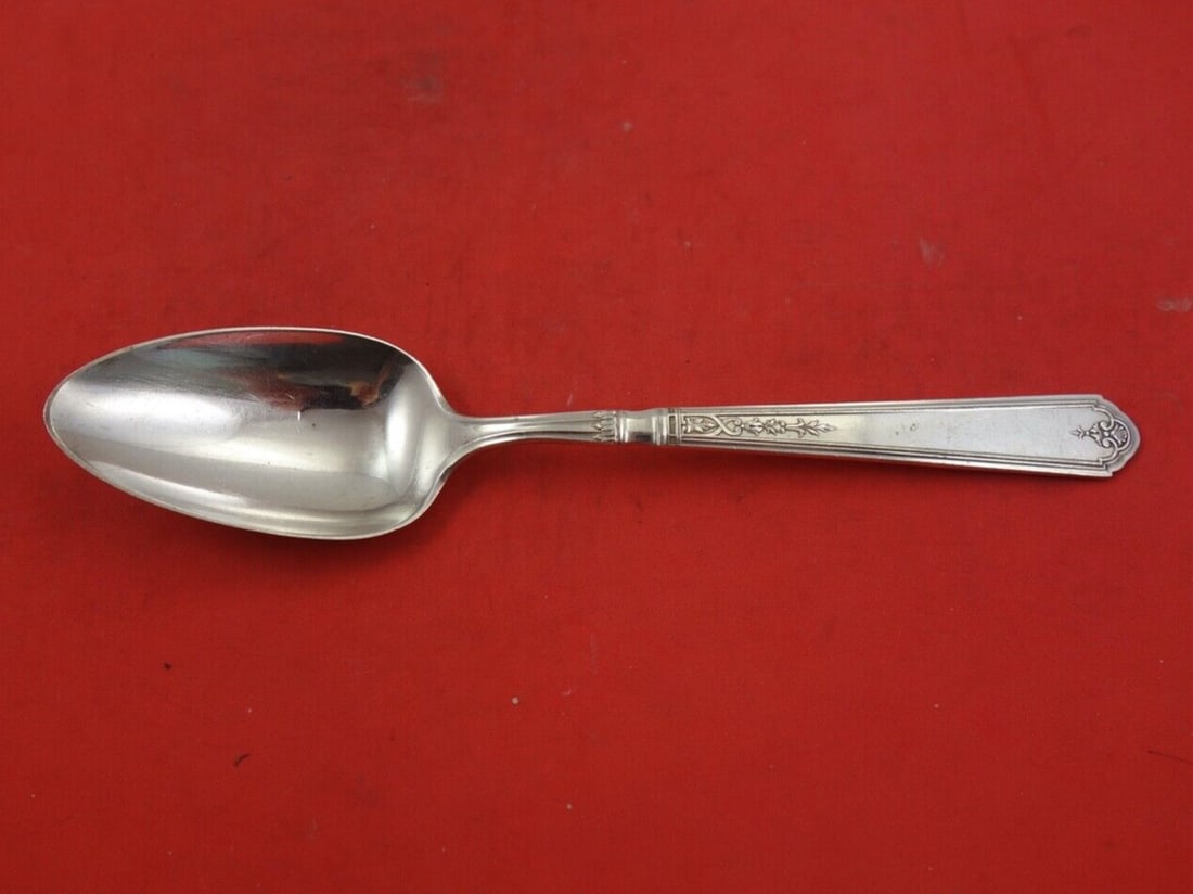 Durgin Gorham Princess Patricia Sterling Silver Soup Spoon 7 1/4" (1 of 2)