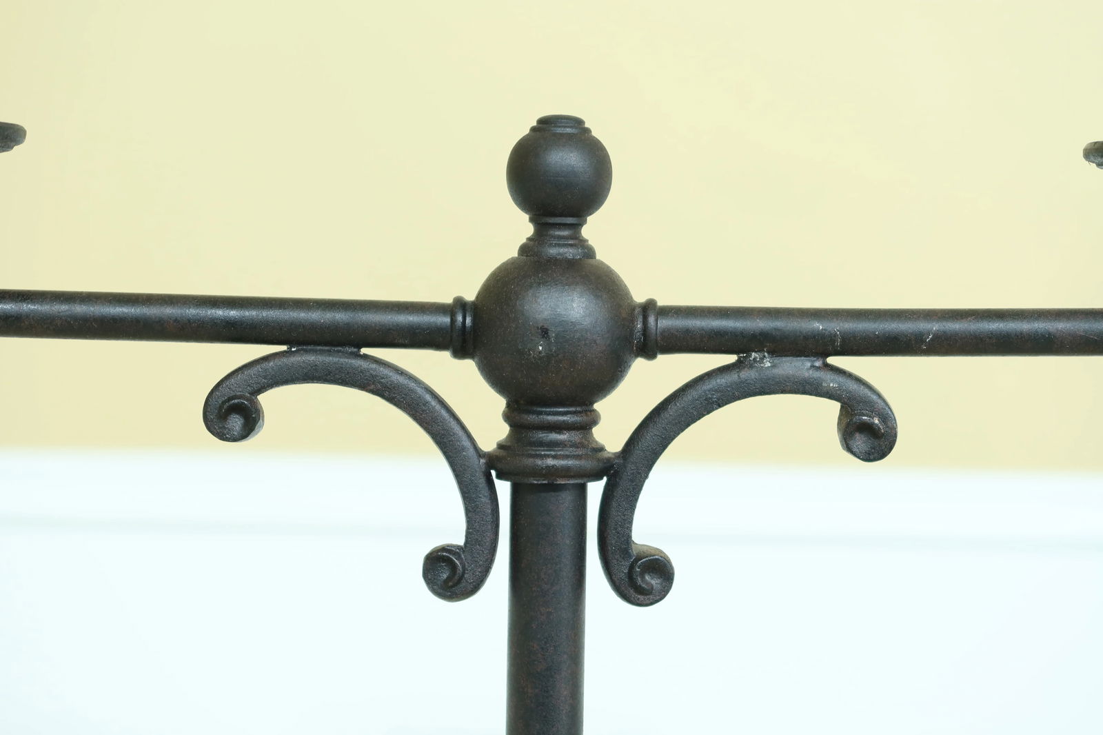 Rustic Iron 2 Arm Floor Lamp with Scroll Work - 2