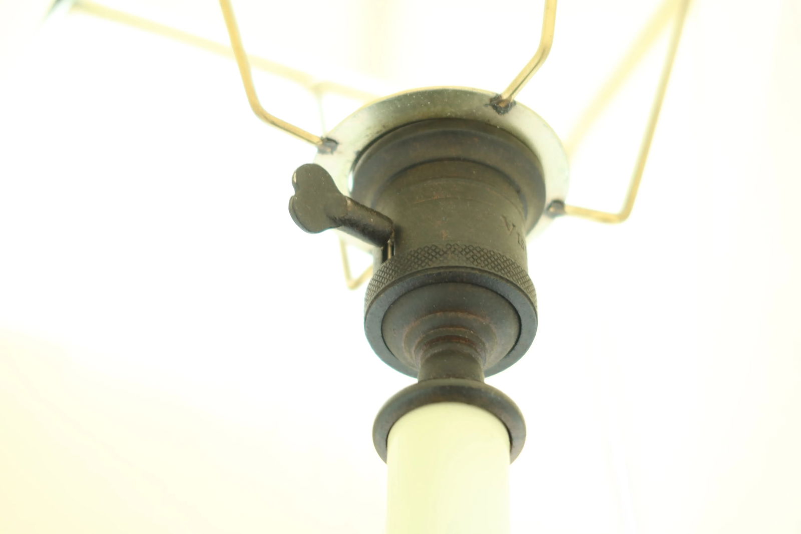 Rustic Iron 2 Arm Floor Lamp with Scroll Work - 4