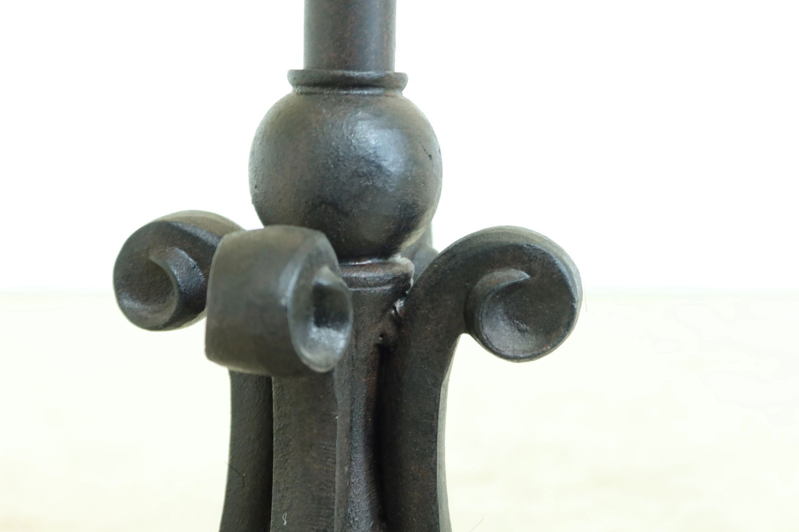 Rustic Iron 2 Arm Floor Lamp with Scroll Work - 6