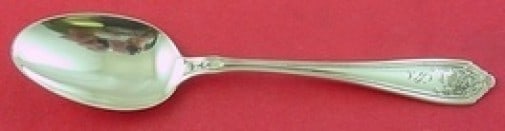 Dominick & Haff Sterling Silver Teaspoon 6" Basket of Flowers: Dominick & Haff Sterling Silver Teaspoon 6" Basket of Flowers This exquisite teaspoon from the renowned maker Dominick & Haff features the charming 'Basket of Flowers' pattern. Crafted from high-quali