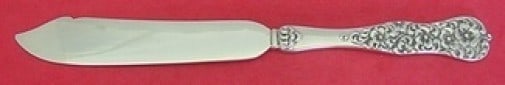 Dominick & Haff Rococo Sterling Silver Fish Knife 7 3/4": Dominick & Haff Rococo Sterling Silver Fish Knife 7 3/4" This exquisite fish knife features a flat handle and showcases the elegant Rococo pattern by Dominick & Haff. Crafted from high-quality sterlin