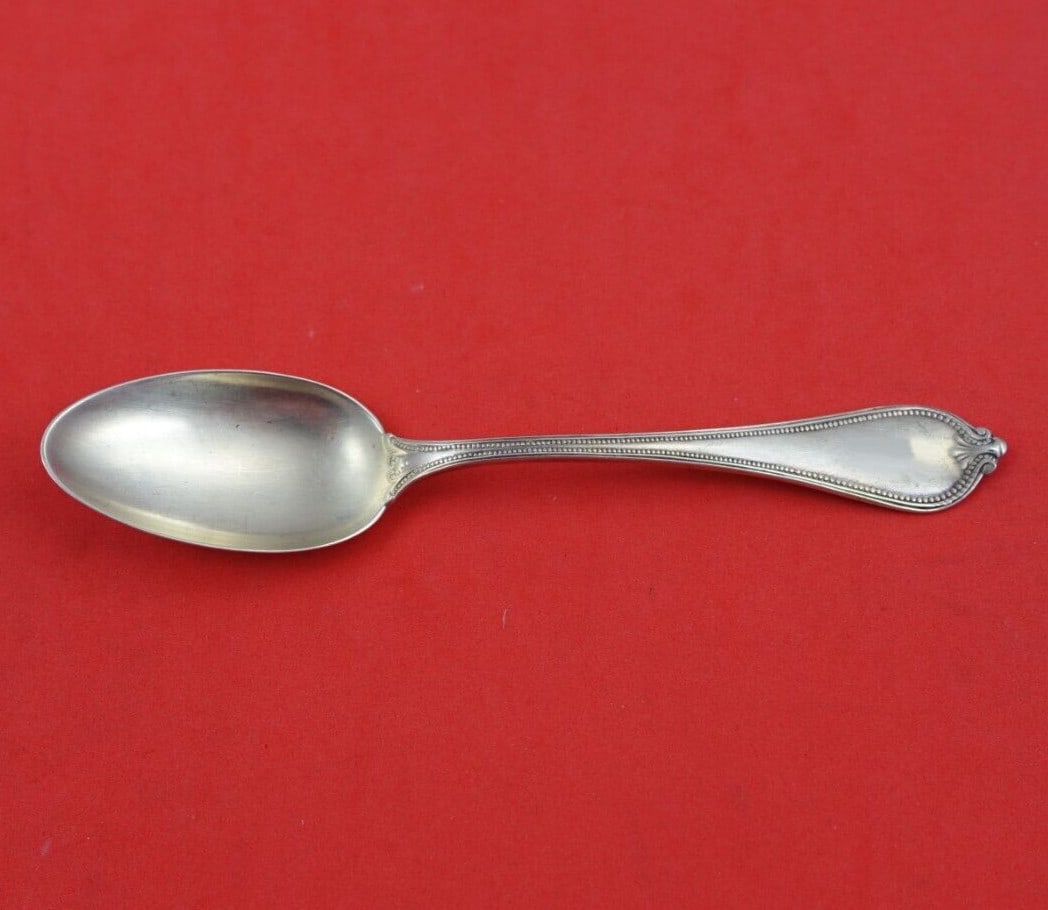 Towle Old Newbury Sterling Silver 4 O'Clock Spoon 4 5/8 inches: Towle Old Newbury Sterling Silver 4 O'Clock Spoon 4 5/8 inches This exquisite 4 O'clock Spoon is crafted by Towle in the timeless Old Newbury pattern, made from high-quality sterling silver (.925). Me