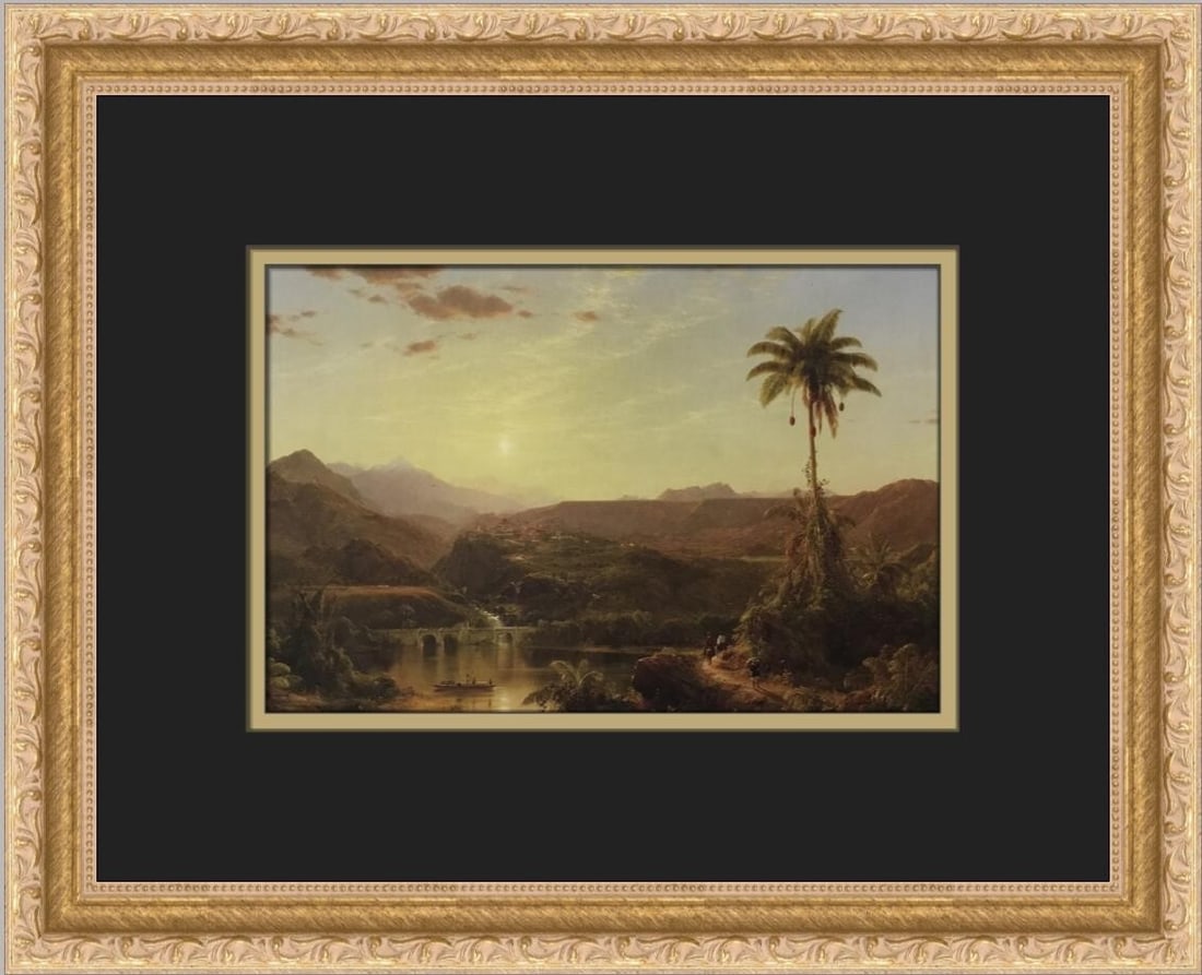 Frederic Edwin Church The Cordilleras Sunrise Custom Framed Print 12x15: Frederic Edwin Church The Cordilleras Sunrise Custom Framed Print 12x15 Enhance your art collection with this exquisite custom framed print of 'The Cordilleras Sunrise' by Frederic Edwin Church. This