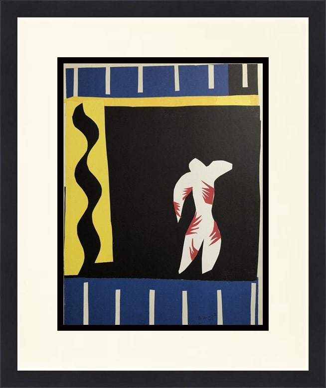 Henri Matisse The Clown Custom Framed Lithograph Art Print: Henri Matisse The Clown Custom Framed Lithograph Art Print This exquisite print features a captivating clown figure by renowned artist Henri Matisse, created in 1993. The artwork is an offset lithogra