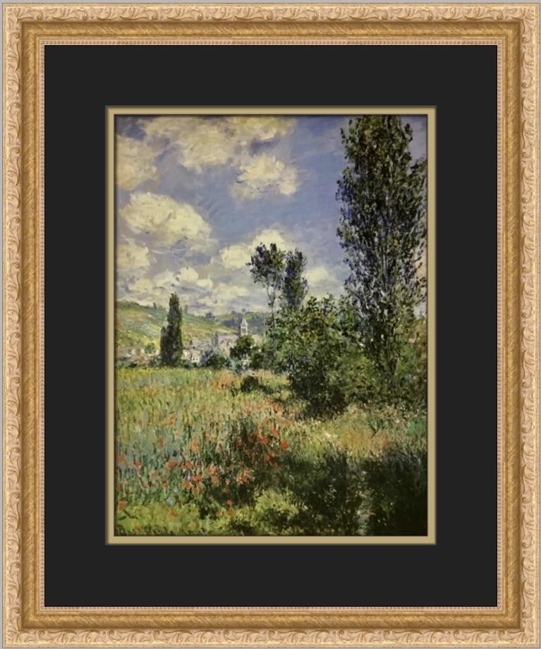 Claude Monet A Path in the Saint-Martin Vetheuil Custom Framed Print 17x15 in Impressionism: Claude Monet A Path in the Saint-Martin Vetheuil Custom Framed Print 17x15 in Impressionism Enhance your decor with this stunning custom framed print of Claude Monet's "A Path in the Saint-Martin Veth