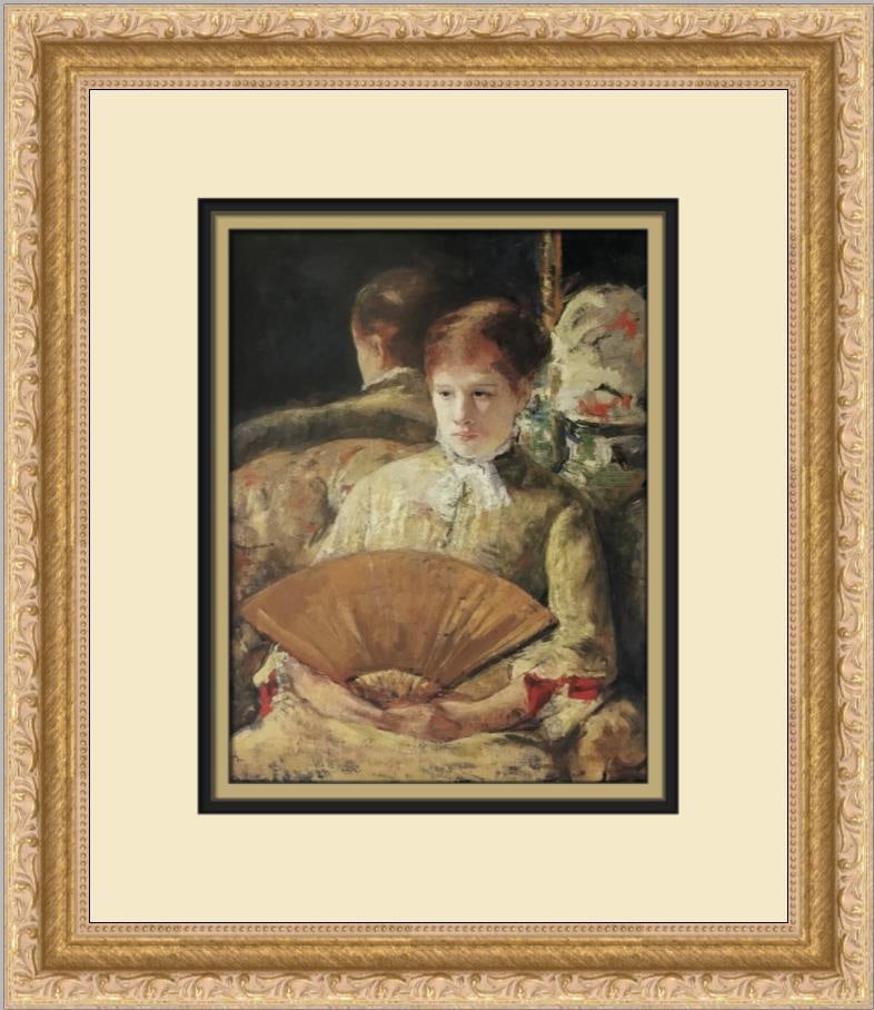Mary Cassatt Miss Mary Ellison Custom Framed Print 14x12: Mary Cassatt Miss Mary Ellison Custom Framed Print 14x12 This exquisite custom framed print features 'Miss Mary Ellison' by renowned artist Mary Cassatt, beautifully rendered using the offset lithogra