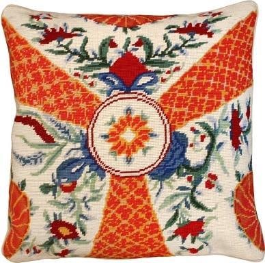 Chic 18x18 Imari Design Pillow 100% Wool Cotton Velvet: Chic 18x18 Imari Design Pillow 100% Wool Cotton Velvet Add a touch of elegance to your decor with this Global Chic Pillow featuring a stunning Imari design. Crafted from a luxurious blend of 100% wool