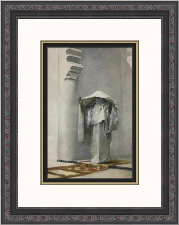John Singer Sargent Fumee D'Ambre Gris Custom Framed Art Print: John Singer Sargent Fumee D'Ambre Gris Custom Framed Art Print This stunning custom framed print titled 'Fumee D'Ambre Gris' by renowned artist John Singer Sargent showcases the beauty of Impressionis