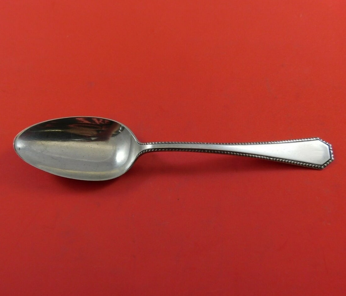 Wallace Faneuil Vintage Sterling Silver Soup Spoon 7 1/8 Inch: Wallace Faneuil Vintage Sterling Silver Soup Spoon 7 1/8 Inch This vintage Faneuil place soup spoon by Wallace is crafted from high-quality sterling silver. Measuring 7 1/8 inches, it features the ele