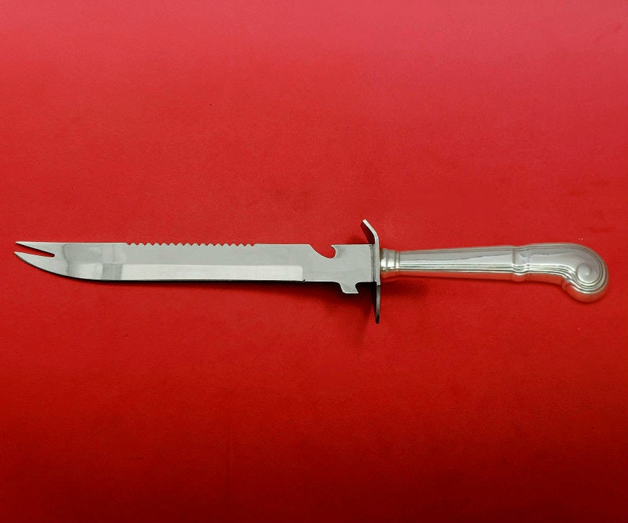 Tiffany & Co Castilian Sterling Silver Ham Slice 11.5 Inch Knife: Tiffany & Co Castilian Sterling Silver Ham Slice 11.5 Inch Knife Introducing the Castilian Ham Slice by Tiffany & Co., a stunning piece crafted from sterling silver. This exceptional kitchen tool feat