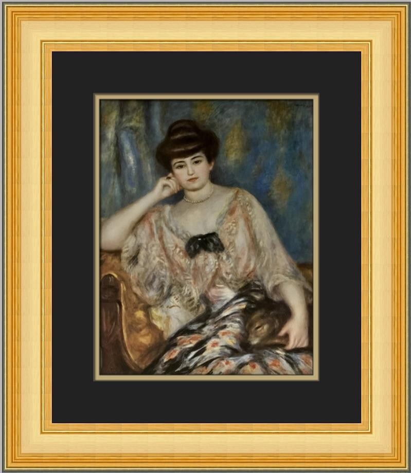 Pierre-Auguste Renoir Misia Natanson Custom Framed Print 1984: Pierre-Auguste Renoir Misia Natanson Custom Framed Print 1984 This captivating custom framed print features the artwork "Misia Natanson" by renowned artist Pierre-Auguste Renoir. It measures 19 in. in