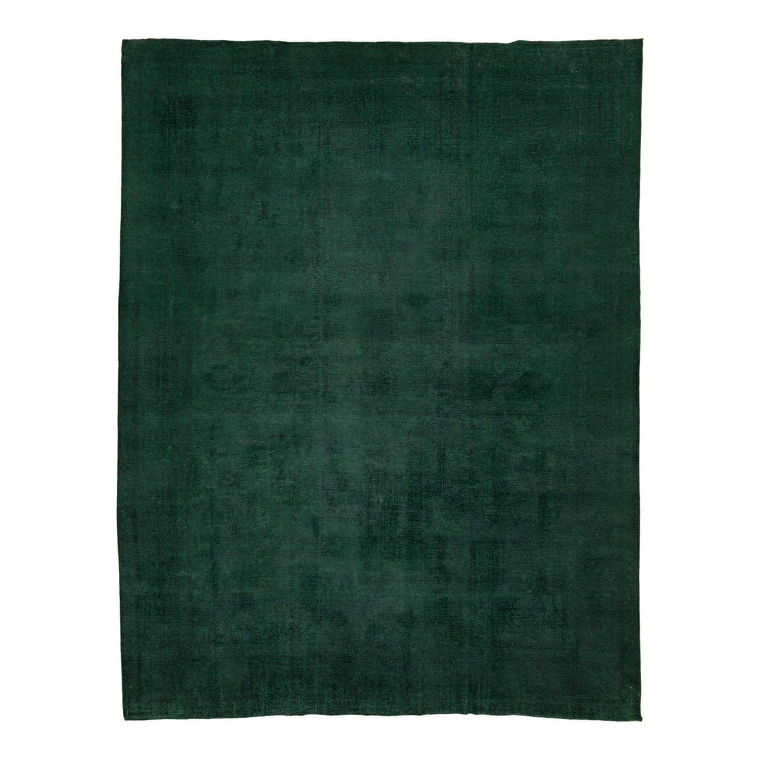 Vintage Green Persian Wool Rug Floral Design 11' x 14'2: Vintage Green Persian Wool Rug Floral Design 11' x 14'2 Enhance your living space with this exquisite vintage hand-knotted wool Persian rug, showcasing a vibrant green field adorned with a captivating