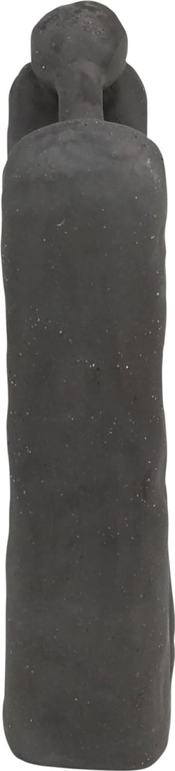 Teresa Stoare Dark Gray Stoneware Sculpture 13H 7W 3D: Teresa Stoare Dark Gray Stoneware Sculpture 13H 7W 3D Introducing the Teresa Stoare Sculpture: Gray Elegance, a stunning piece that adds a touch of sophistication to any space. This sculpture features