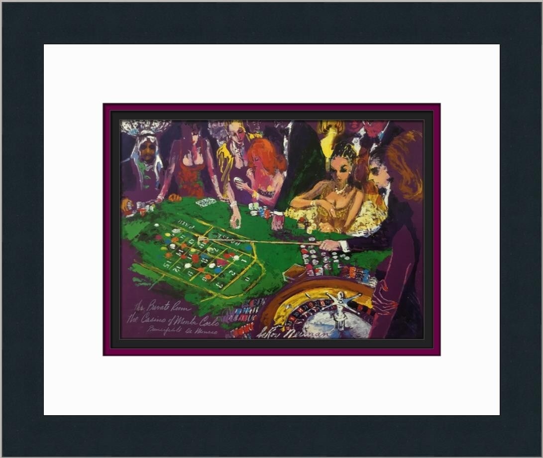 LeRoy Neiman La Salle Privee Casino Custom Framed Print 12x14: LeRoy Neiman La Salle Privee Casino Custom Framed Print 12x14 Discover a stunning print titled 'La Salle Privee Casino of Monte Carlo' by renowned artist LeRoy Neiman, framed and ready to enhance your