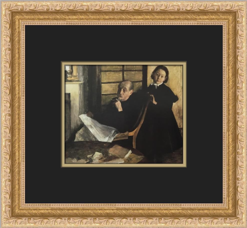 Edgar Degas Henri Degas and Lucie Degas Framed Print 12x12 Impressionism: Edgar Degas Henri Degas and Lucie Degas Framed Print 12x12 Impressionism This stunning custom framed print titled 'Henri Degas and Lucie Degas' by Edgar Degas showcases the artist's iconic Impressioni