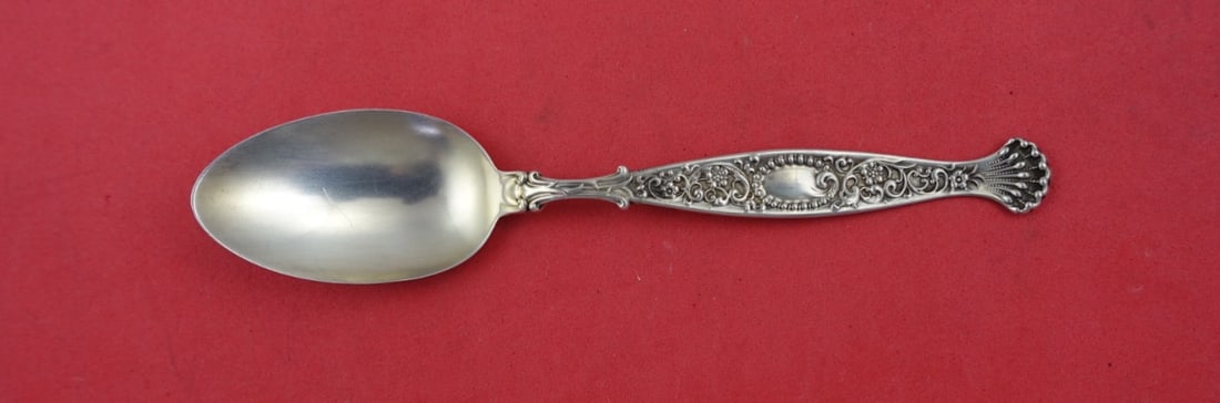 Whiting Hyperion Sterling Silver Coffee Spoon 5 1/4 Inch: Whiting Hyperion Sterling Silver Coffee Spoon 5 1/4 Inch This exquisite coffee spoon, part of the Hyperion pattern by Whiting, is crafted from high-quality sterling silver. Measuring 5 1/4 inches, thi
