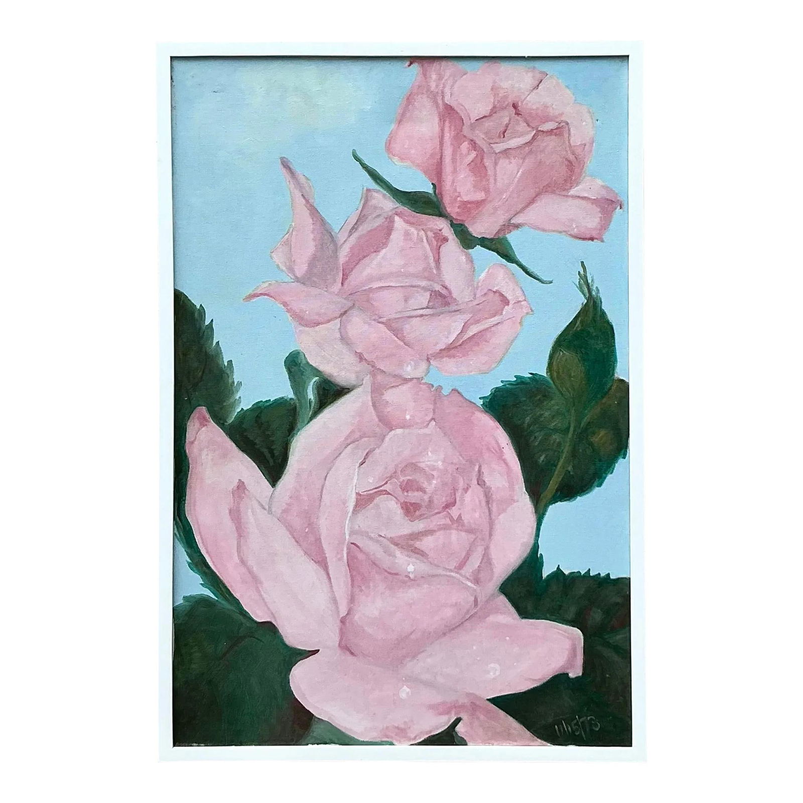 Vintage Boho Floral Oil Painting on Canvas 25.25x37.25: Vintage Boho Floral Oil Painting on Canvas 25.25x37.25 Enhance your living space with this stunning vintage boho floral oil painting on canvas. Featuring rich, vibrant colors and expressive brushstrok