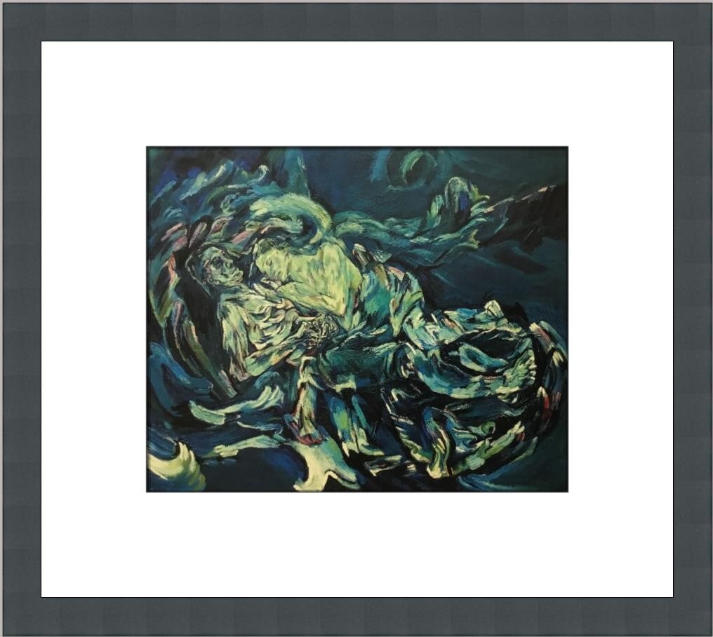 Oskar Kokoschka Bride of the Wind Custom Framed Print 1997 Abstract Impressionism: Oskar Kokoschka Bride of the Wind Custom Framed Print 1997 Abstract Impressionism This stunning custom framed print titled "Bride of the Wind" by renowned artist Oskar Kokoschka showcases the captivat