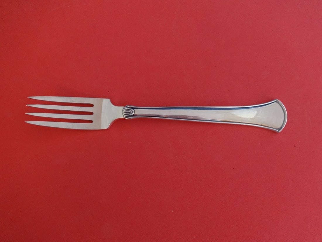 Hans Hansen Koldring Arvesolv Sterling Silver Dinner Fork 7 Inches: Hans Hansen Koldring Arvesolv Sterling Silver Dinner Fork 7 Inches This exquisite dinner fork features the elegant Koldring aka Arvesolv pattern by renowned maker Hans Hansen. Crafted from high-qualit