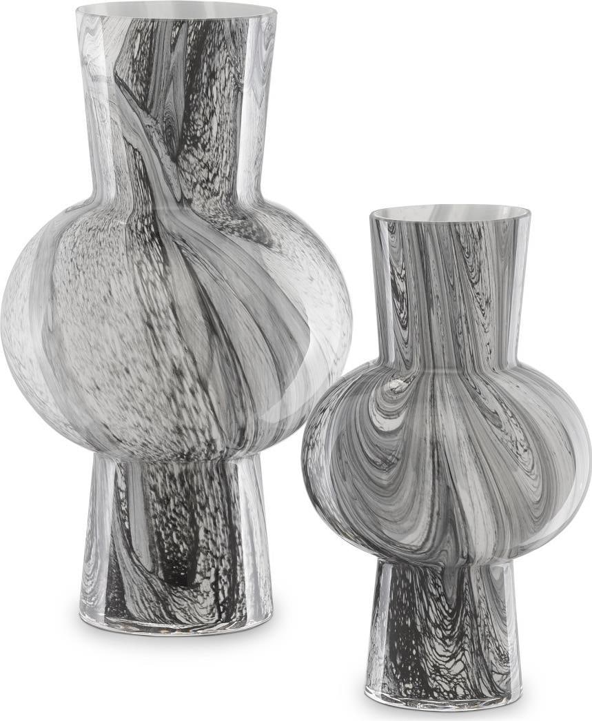 Currey Stormy Sky Mouth-Blown Glass Vases Set of 2 (1 of 3)