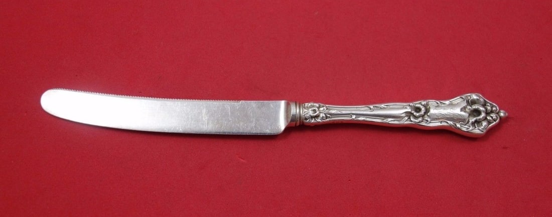 Reed and Barton Intaglio Sterling Silver Serrated Citrus Knife 7 3/4 inch: Reed and Barton Intaglio Sterling Silver Serrated Citrus Knife 7 3/4 inch Introducing the Intaglio Citrus Knife by Reed and Barton, a stunning piece of craftsmanship from the early to mid-20th century